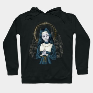 Valak, the Demon Nun in Neutral Colors Hoodie